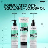 Hydrating Curl  Cream sis&auml;lt&auml;&auml; skavalaania ja jojoba&ouml;ljy&auml;. Kiharatuoteperhe pit&auml;&auml; kiharasi kimmoisina.