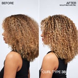 Sculpting Curl Gel ennen ja j&auml;lkeen
